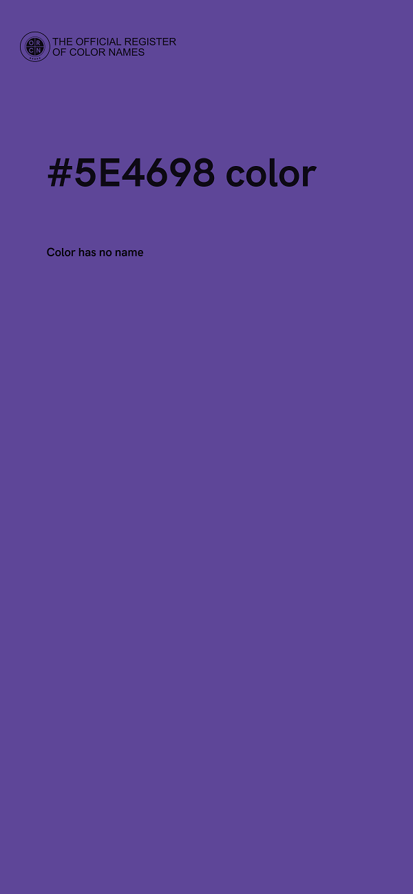 #5E4698 color image