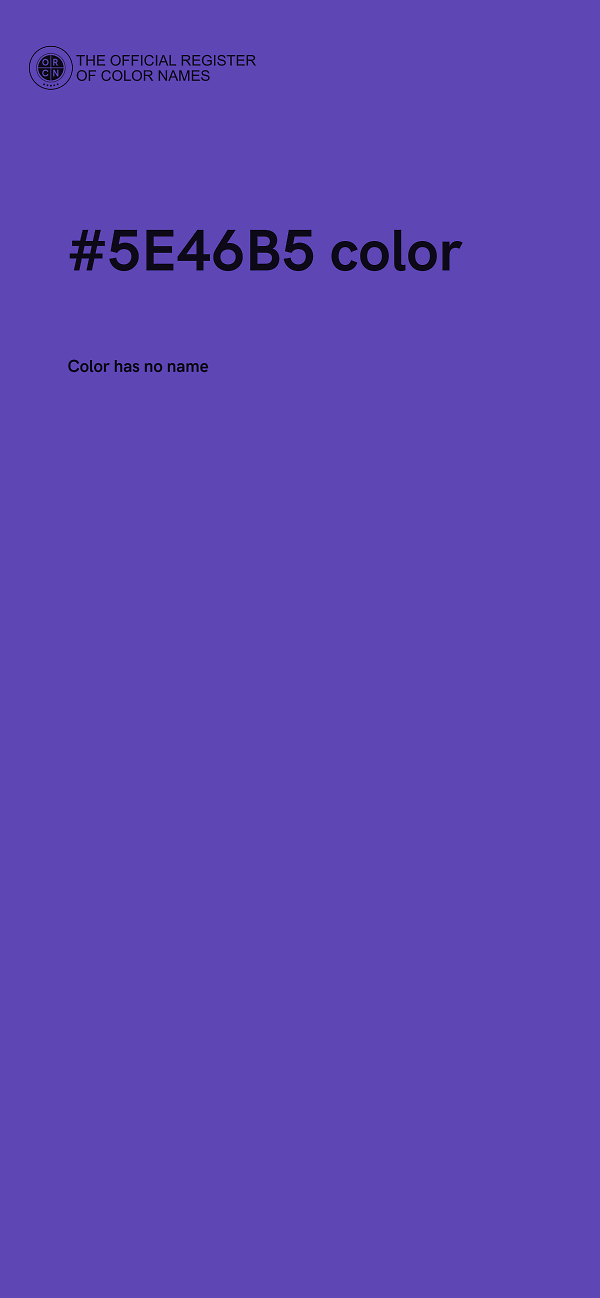 #5E46B5 color image