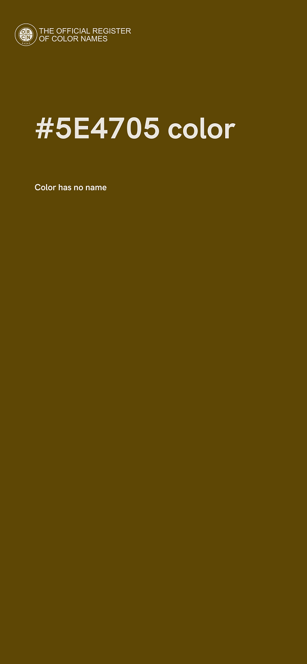 #5E4705 color image