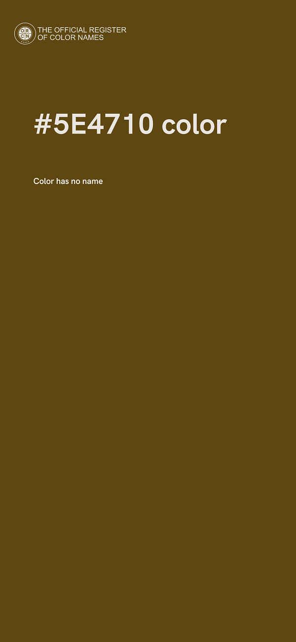 #5E4710 color image