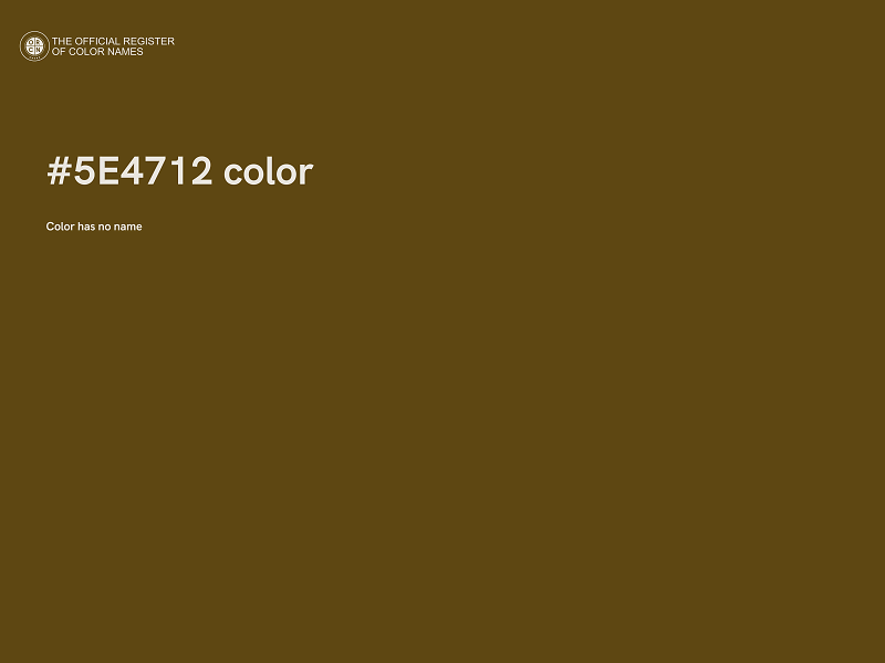 #5E4712 color image