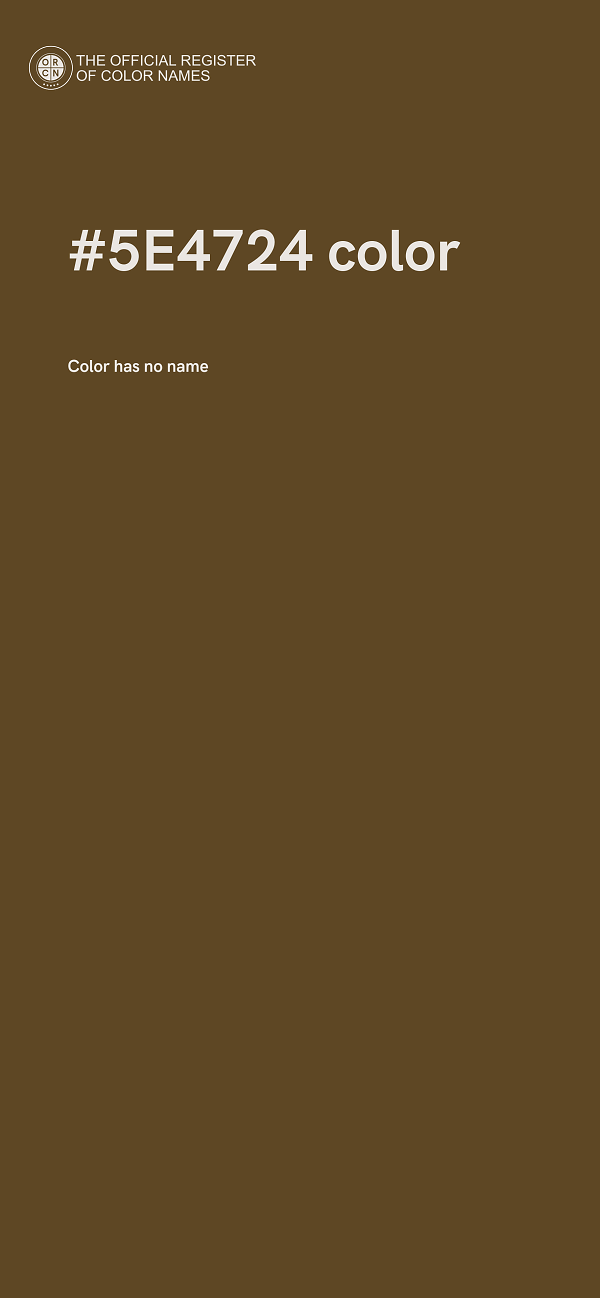 #5E4724 color image