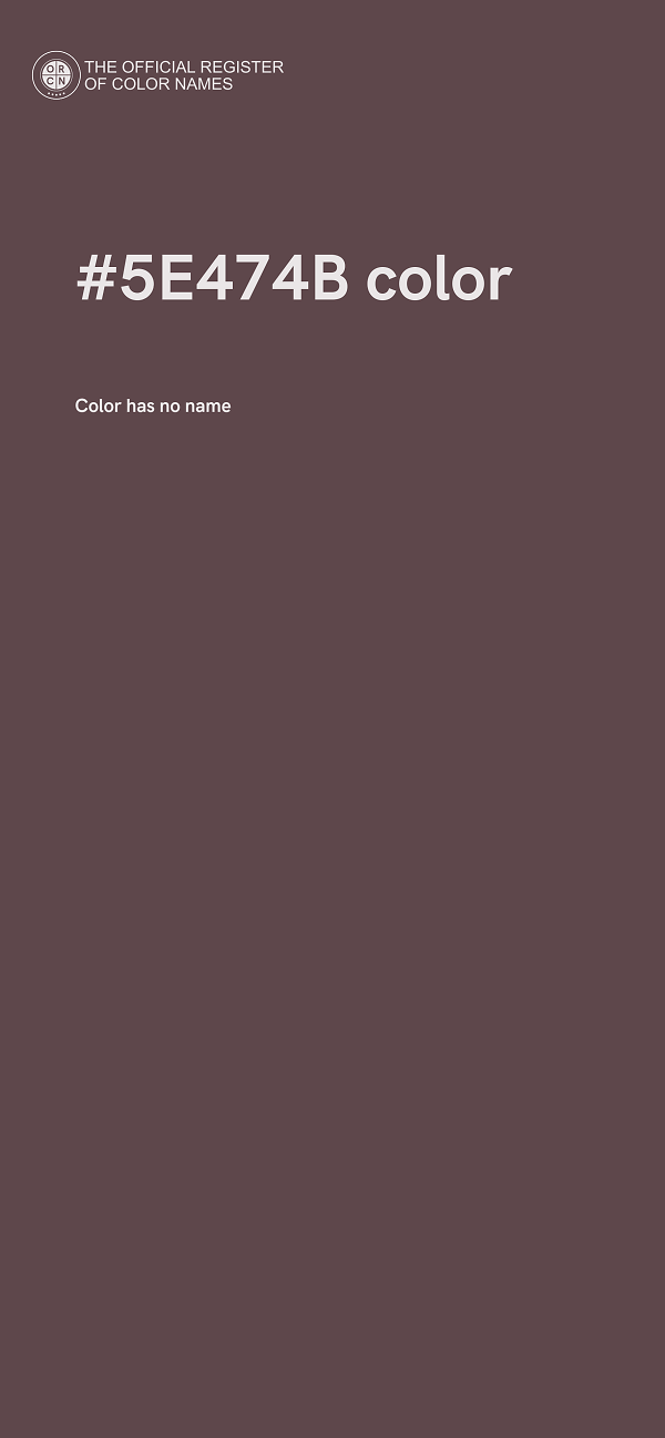 #5E474B color image