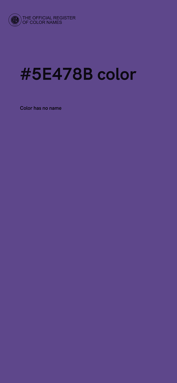 #5E478B color image