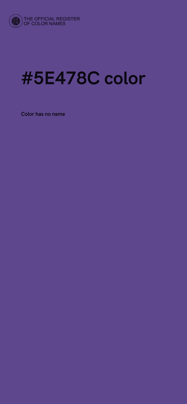 #5E478C color image