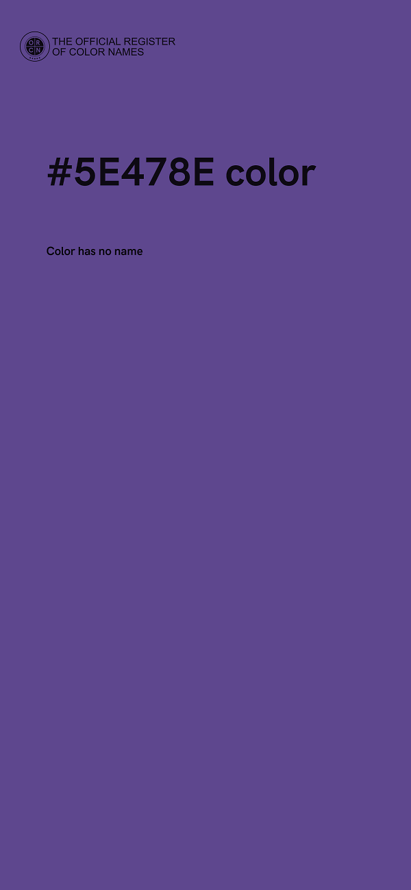 #5E478E color image