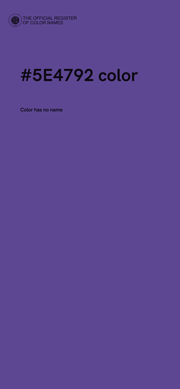 #5E4792 color image