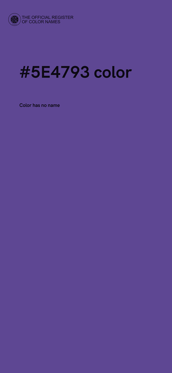 #5E4793 color image