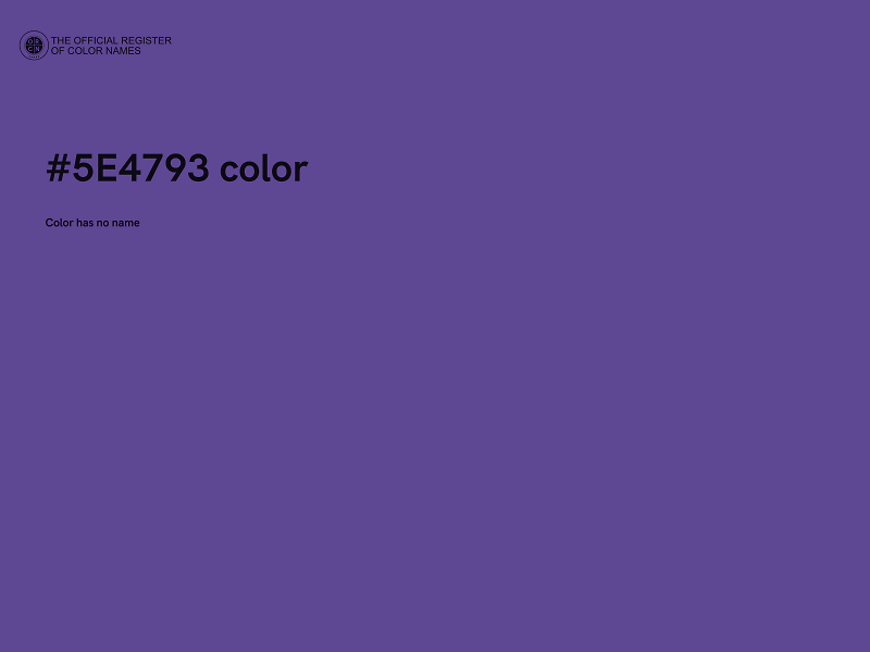 #5E4793 color image