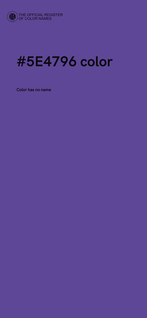 #5E4796 color image