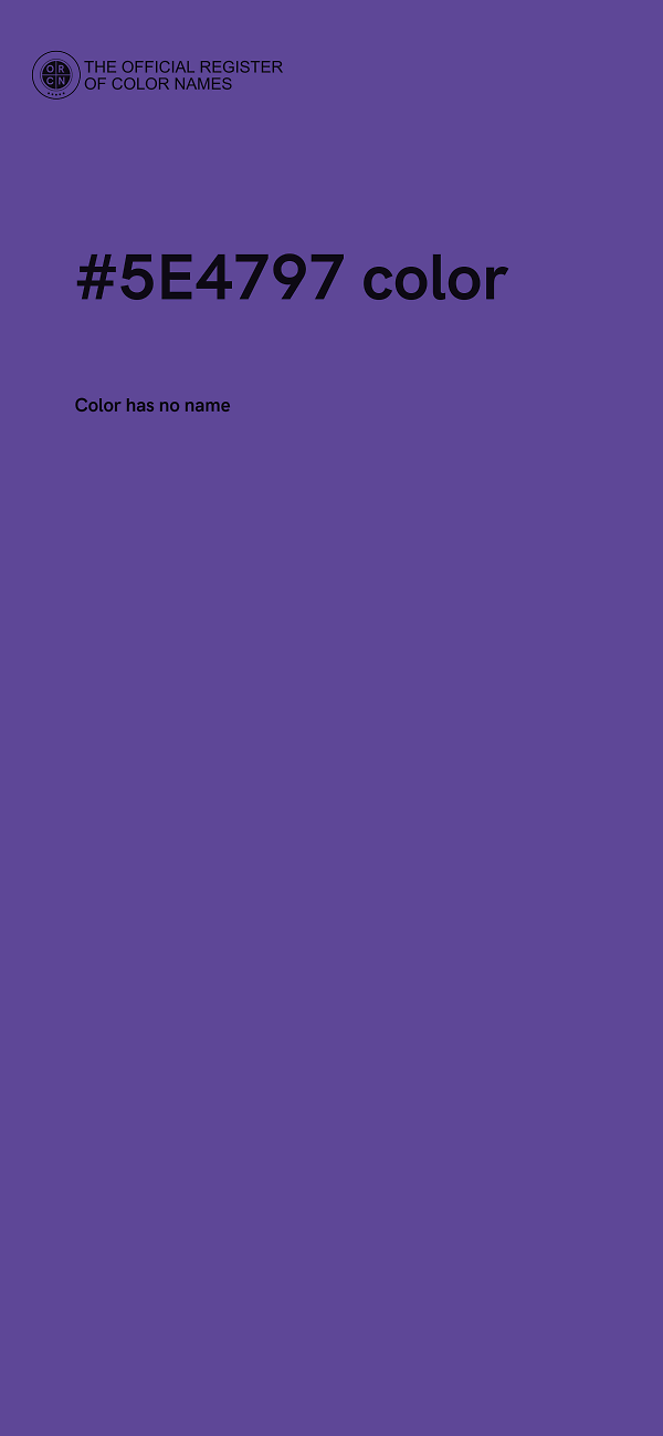 #5E4797 color image