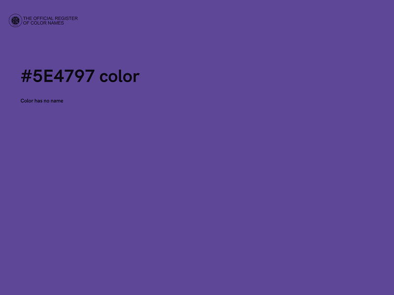 #5E4797 color image