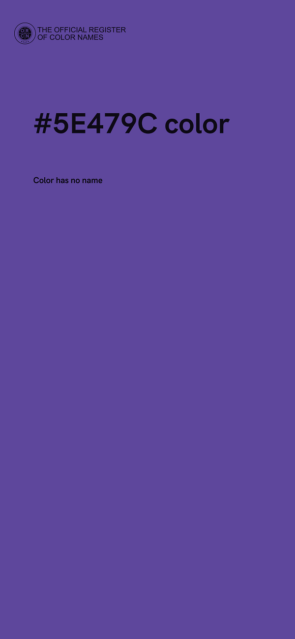 #5E479C color image