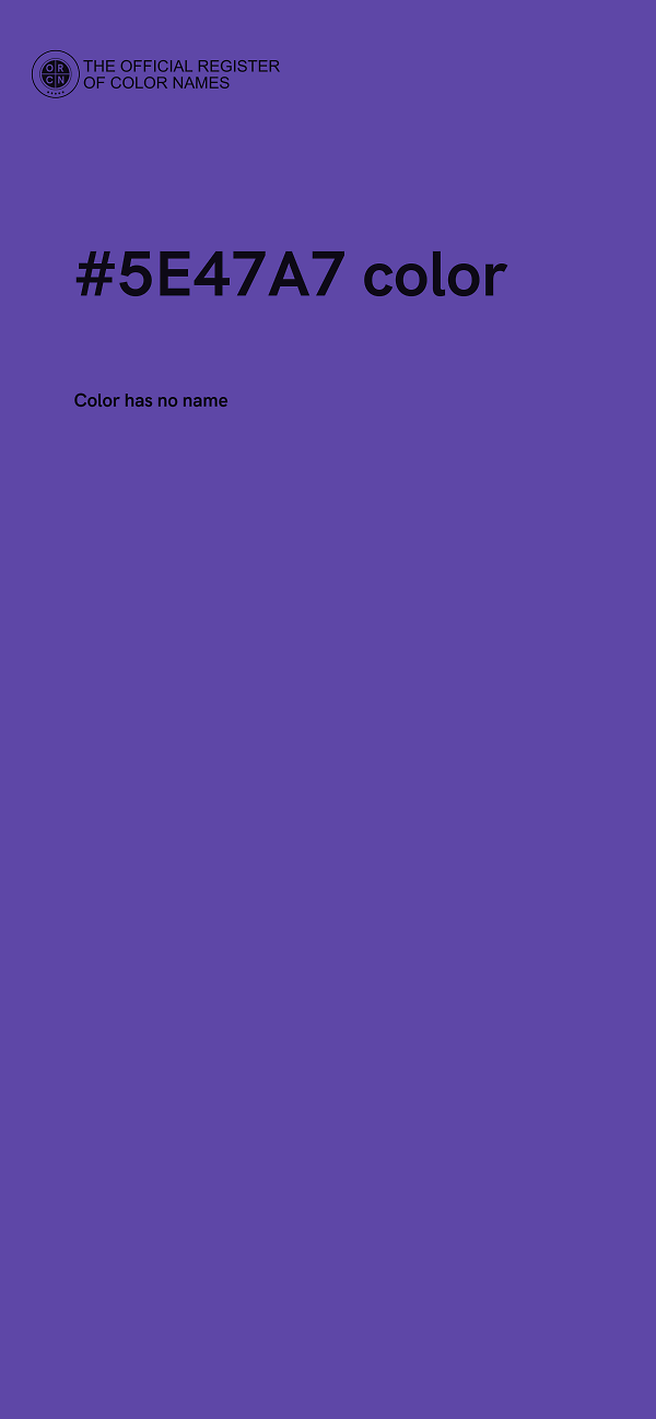 #5E47A7 color image