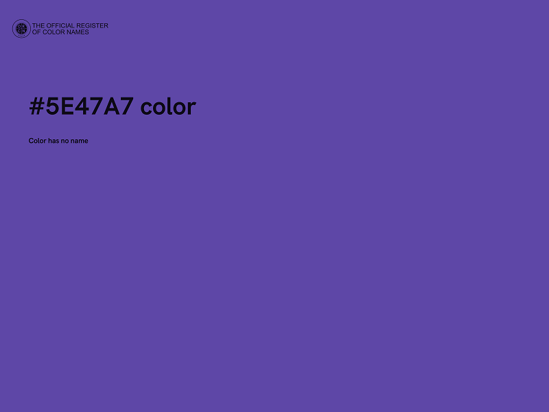 #5E47A7 color image