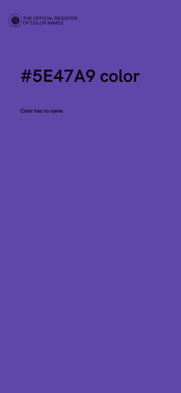 #5E47A9 color image
