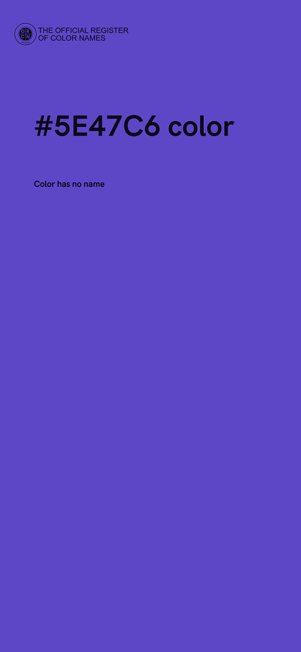 #5E47C6 color image