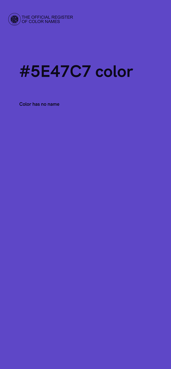 #5E47C7 color image