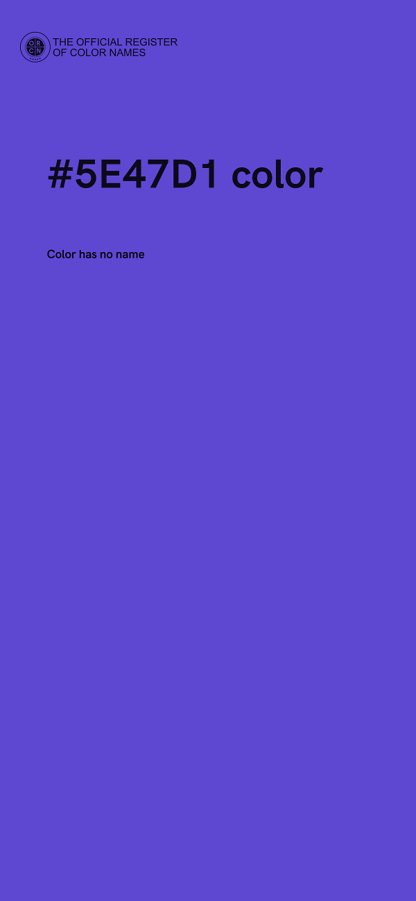 #5E47D1 color image