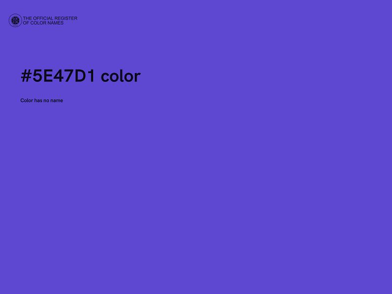 #5E47D1 color image