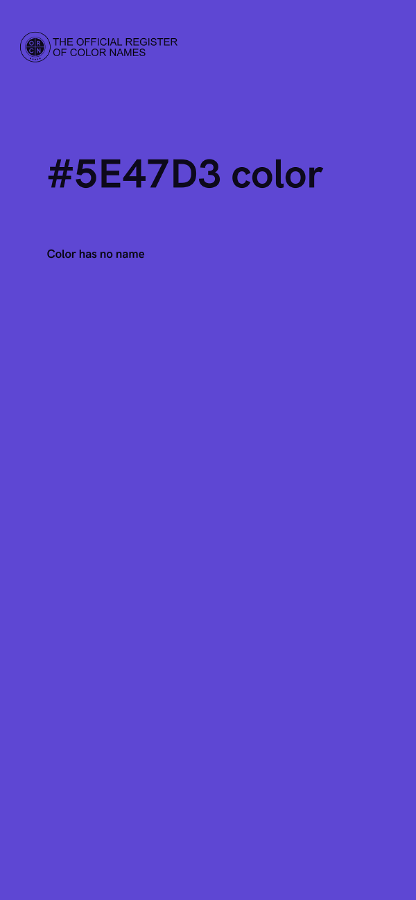 #5E47D3 color image
