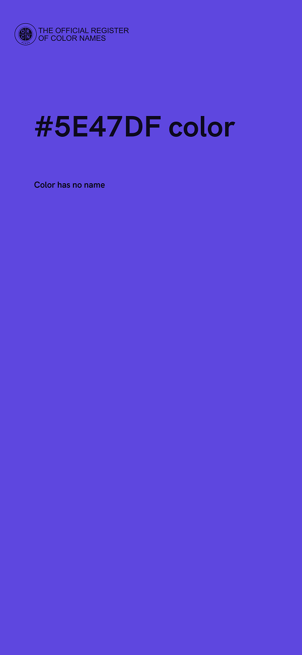#5E47DF color image