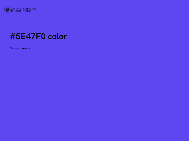 #5E47F0 color image