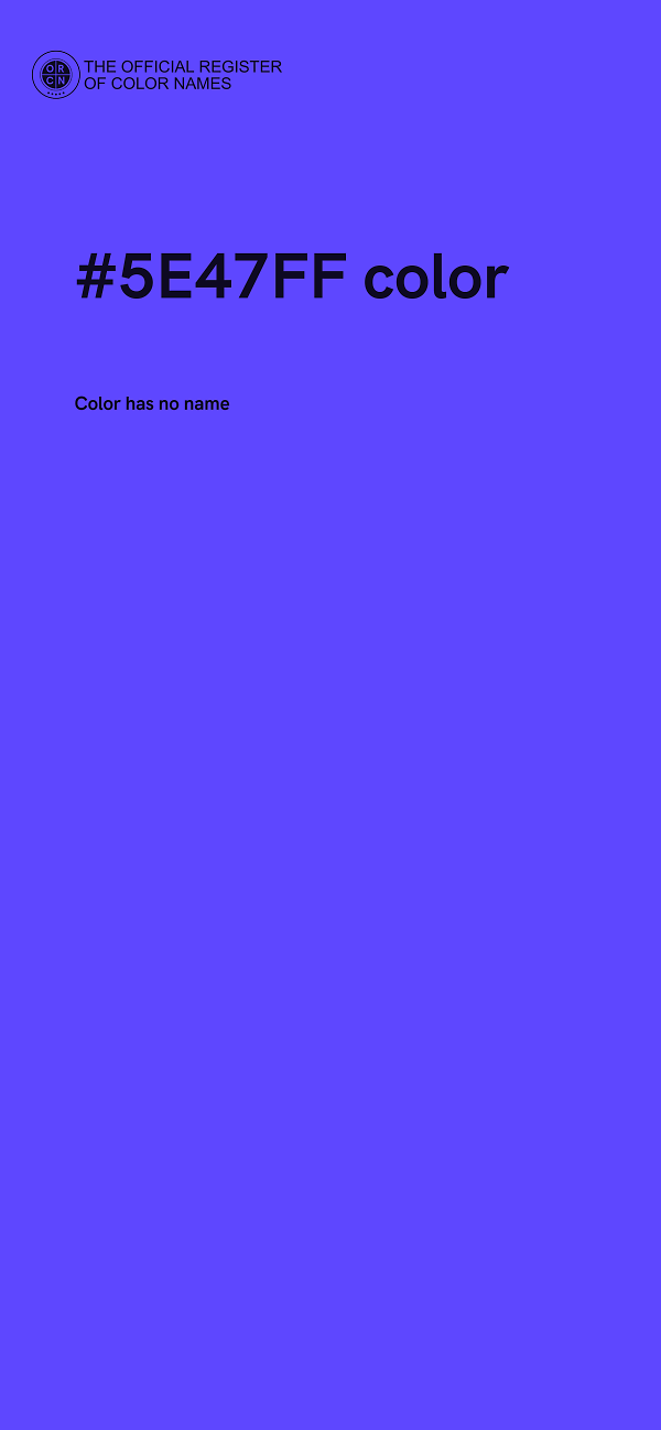 #5E47FF color image