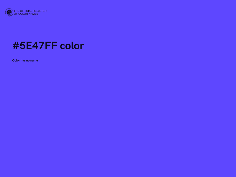 #5E47FF color image