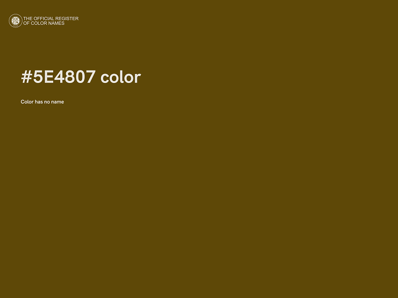 #5E4807 color image