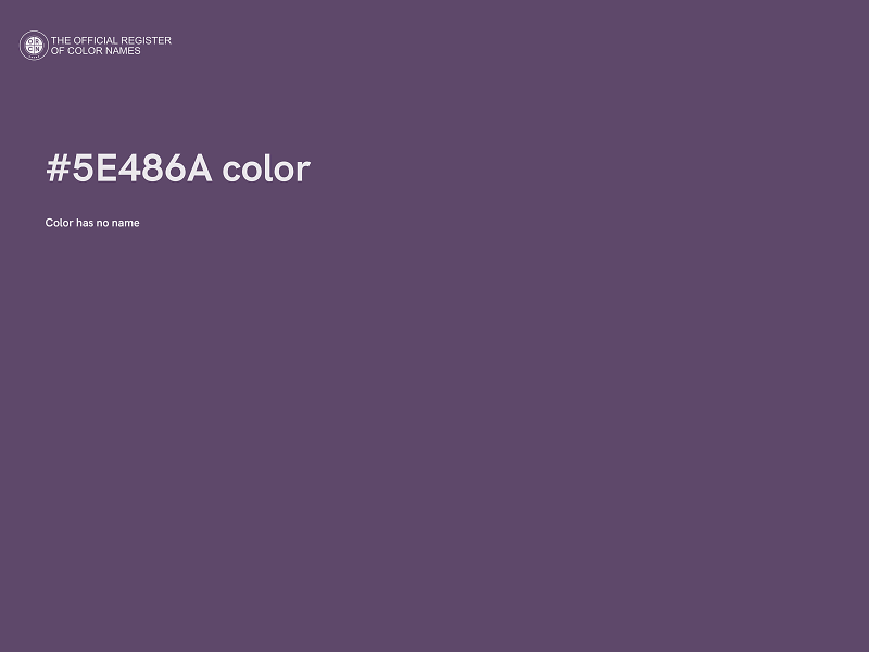 #5E486A color image