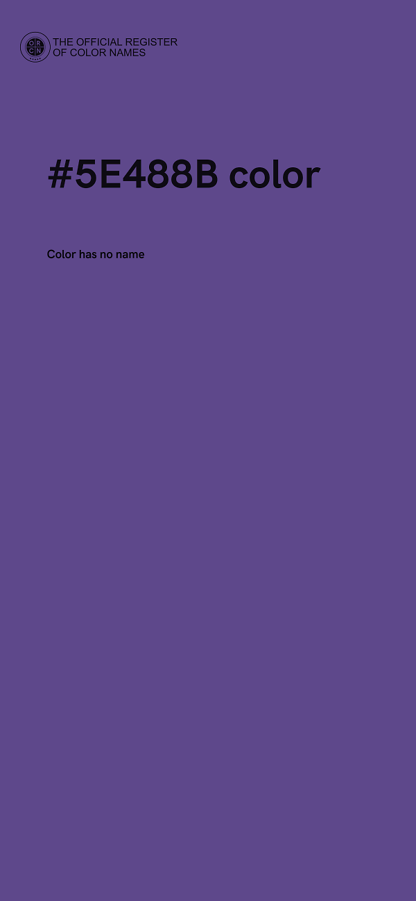 #5E488B color image