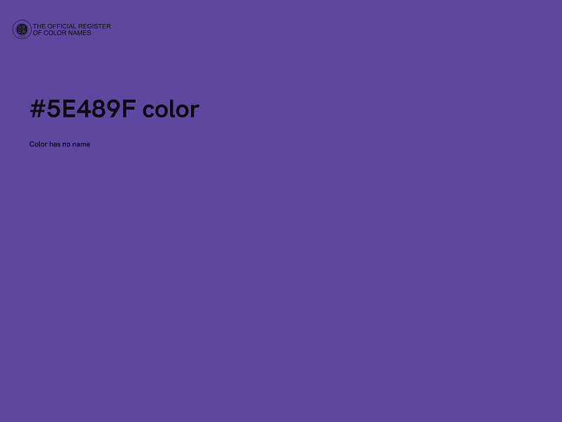 #5E489F color image