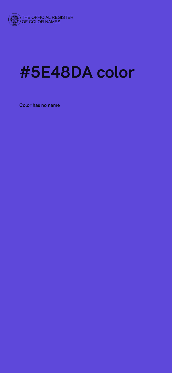 #5E48DA color image