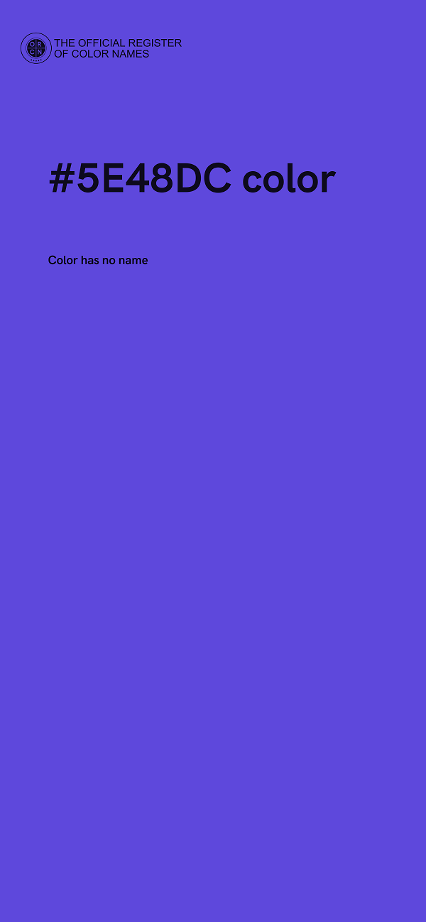 #5E48DC color image