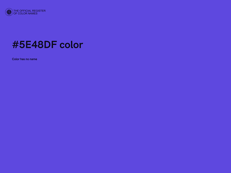 #5E48DF color image