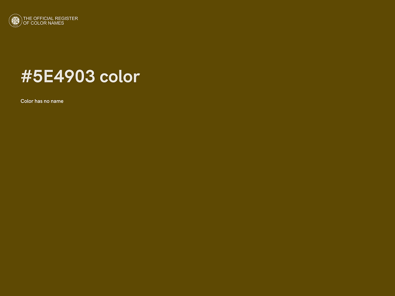 #5E4903 color image