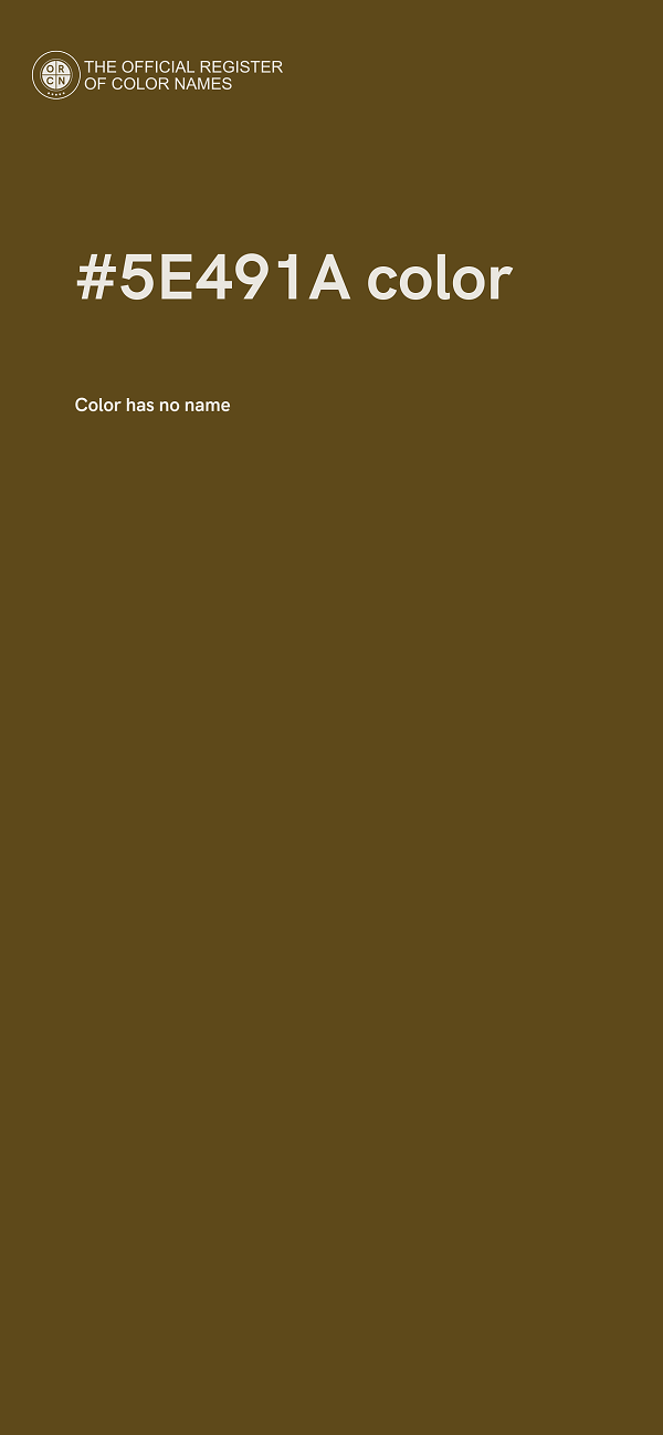 #5E491A color image