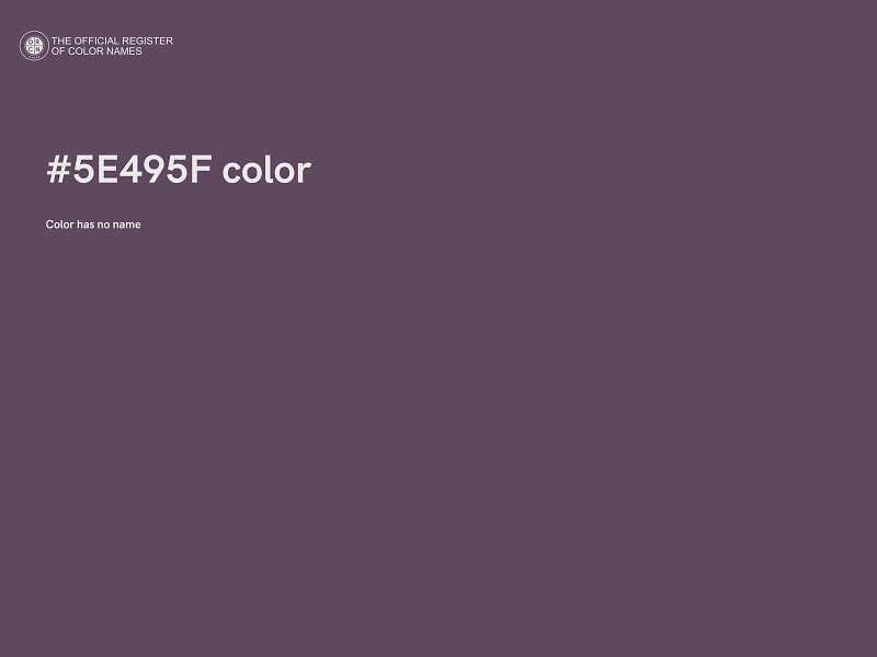 #5E495F color image
