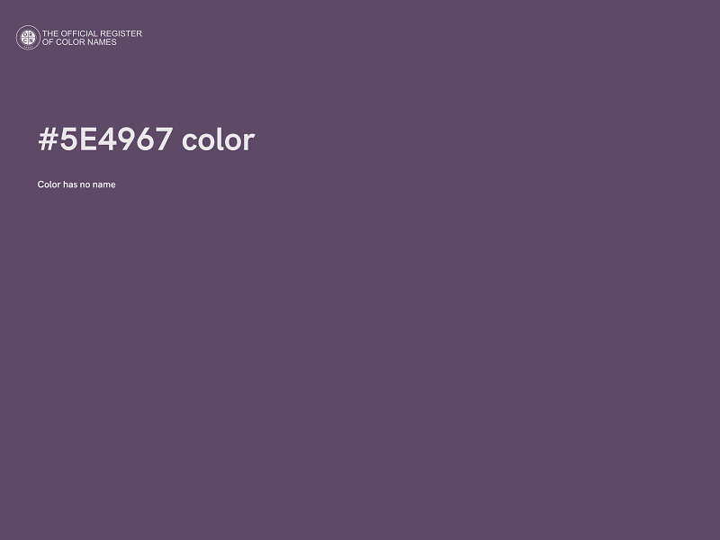 #5E4967 color image