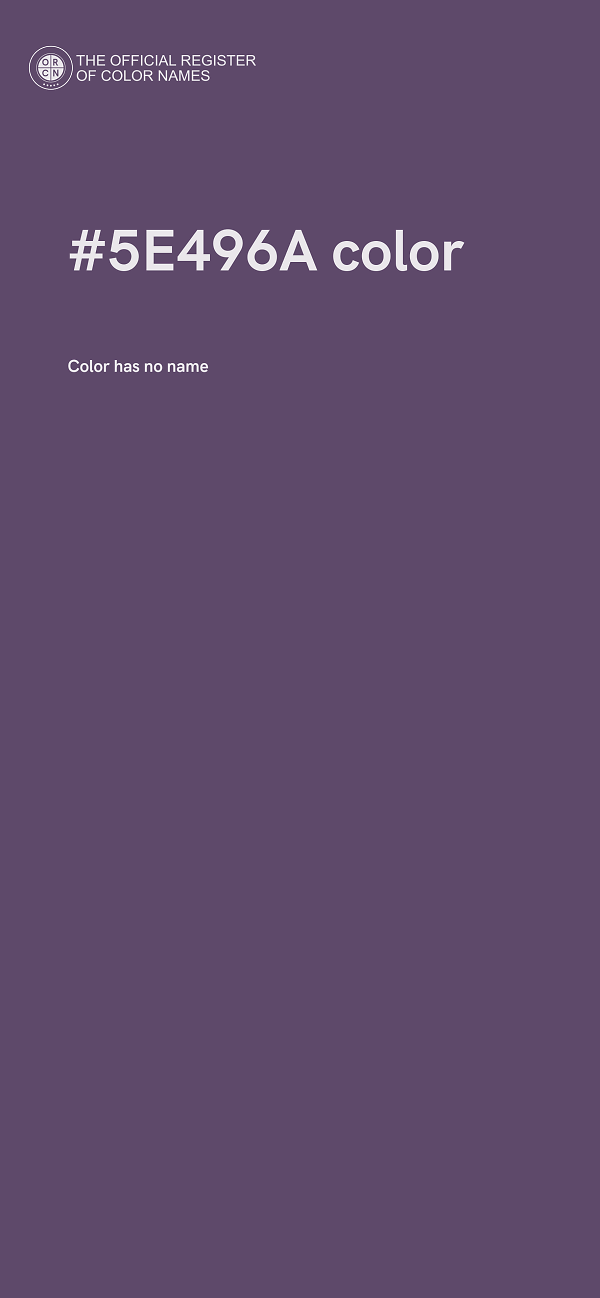#5E496A color image