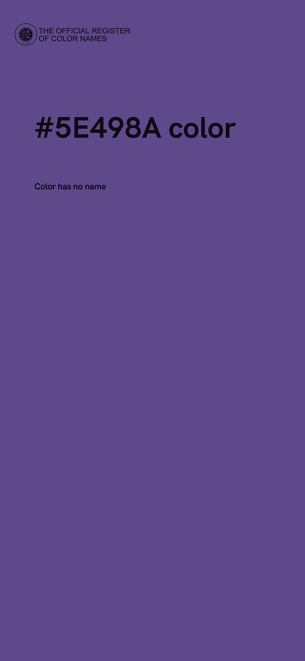 #5E498A color image