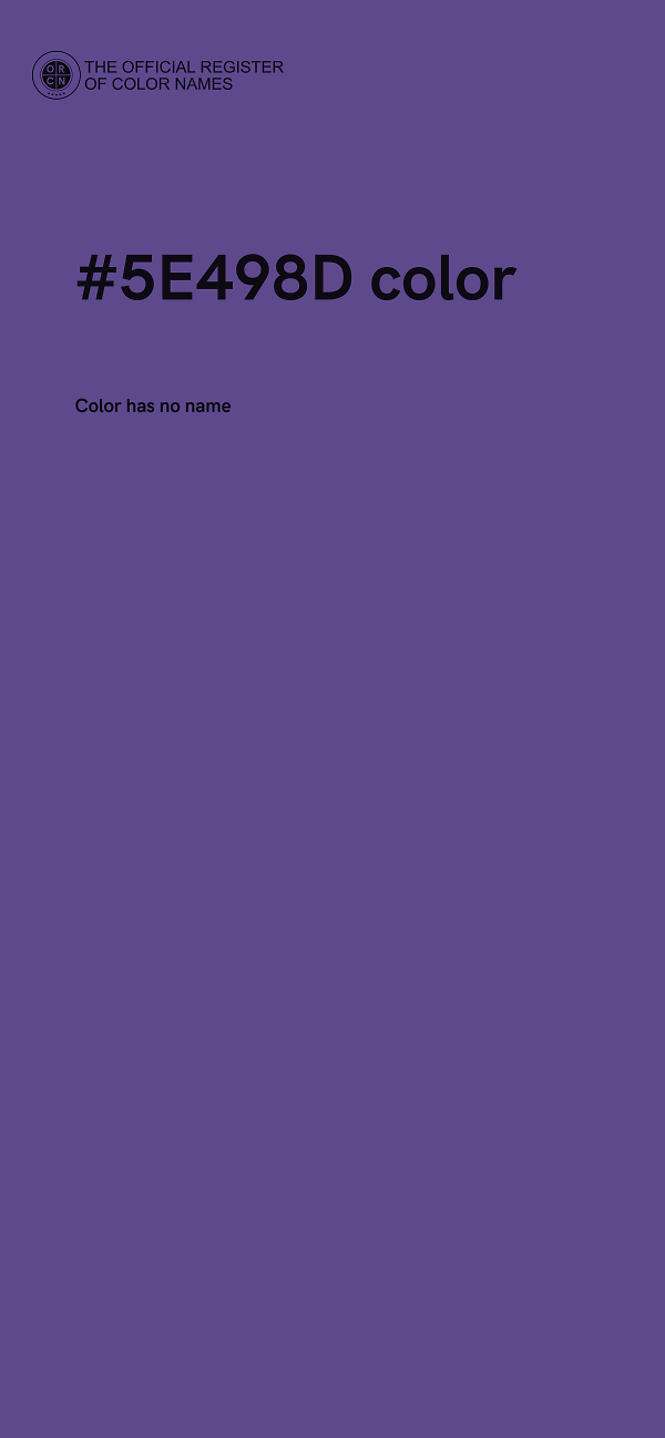 #5E498D color image