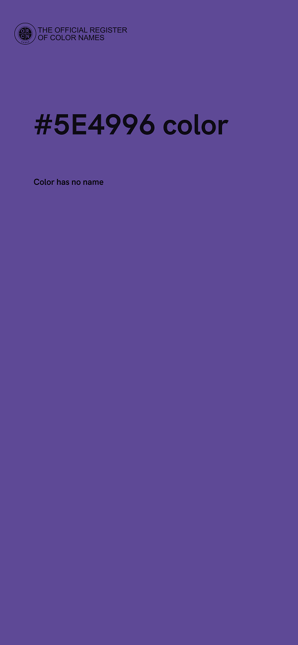 #5E4996 color image