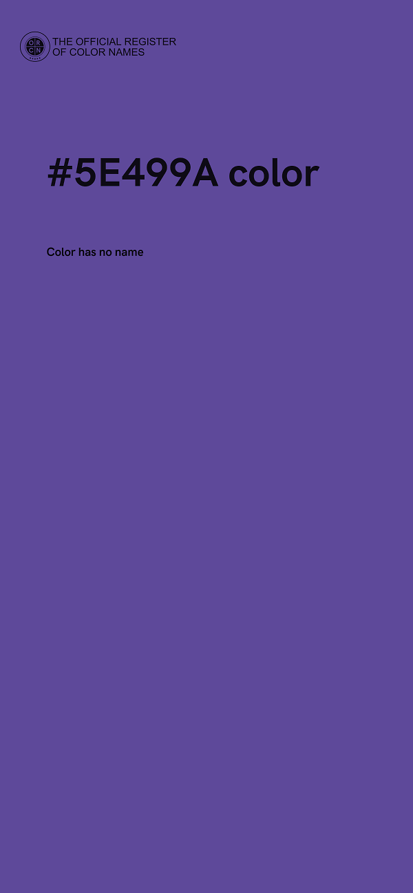 #5E499A color image
