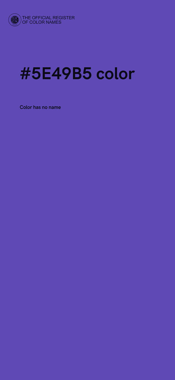 #5E49B5 color image