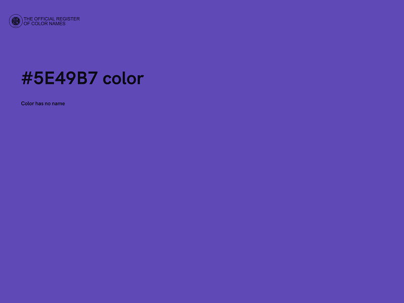 #5E49B7 color image
