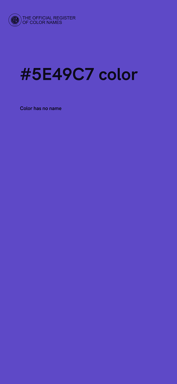 #5E49C7 color image