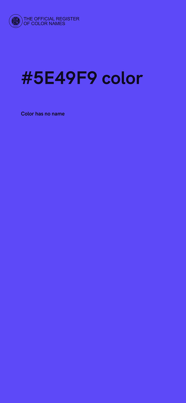 #5E49F9 color image