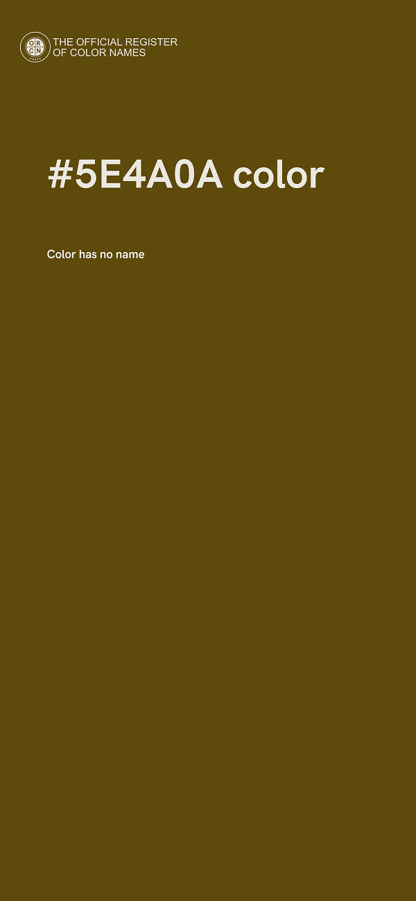 #5E4A0A color image